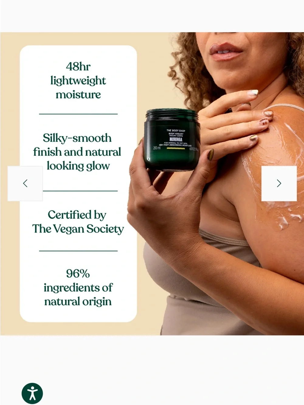 The Body Shop fast absorbing